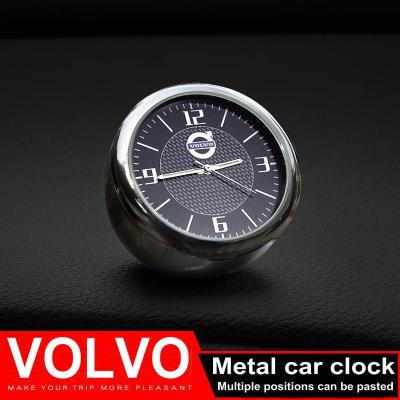 นาฬิการถยนต์เครื่องประดับ Auto Air Vents ตัวหนีบตรงช่องแอร์มินิตกแต่งรถยนต์ Dashboard เวลานาฬิกาแสดงตัวเลขในอุปกรณ์เสริมรถยนต์สำหรับ VOLVO S60 S90 XC40 XC60 XC90 XC80 V80 V30 V40 V60 V90 XC70 S90 S40 S80L C30 C70 S80