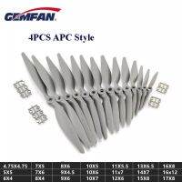 4PCS Gemfan APC ใบพัดไนลอน5050 6040 7050 7060 8040 8060 9045 9060 1050 1060 1070 1155 1260 1365 1470 Prop สำหรับเครื่องบิน RC