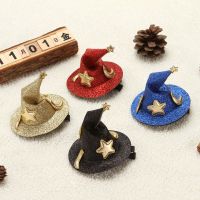 Witch Hat Hair Clip Headdress Costume Ornaments Cap Hairpin Headwear Supplies