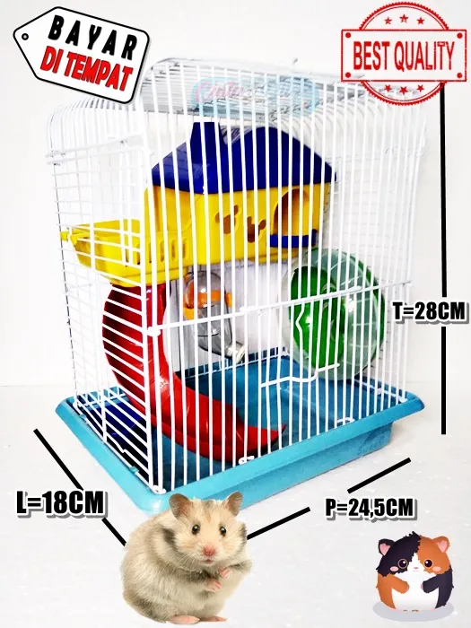 525px x 700px - Kandang Hamster 2 Lantai Murah Meriah Full Accesories Lucu Unik  Menggemaskan - Cinta & Bilqis Shop | Lazada Indonesia