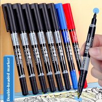 6pcs Creative Double Headed Color Mark Art Sketch Drawing Ticking Line Student Cartoon Graffiti Marker School Stationery Supply Highlighters Markers