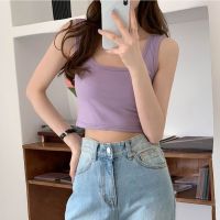 CHUUCHOP_พร้อมส่ง(C6675)??✨ Chuu crop vest เสื้อกล้ามแบบครอปท็อป มี10สี