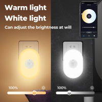 WiFi Smart Night Light Timing ฟังก์ชั่นนับถอยหลัง Warm White RGB Night Light ทำงานร่วมกับ Alexa Home Asistant