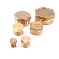 M14 M16 M18 M20 M22 Male Pitch 1.0/1.5 Brass Pipe Countersunk Plug Hex Head Socket End Cap Stopper Closure