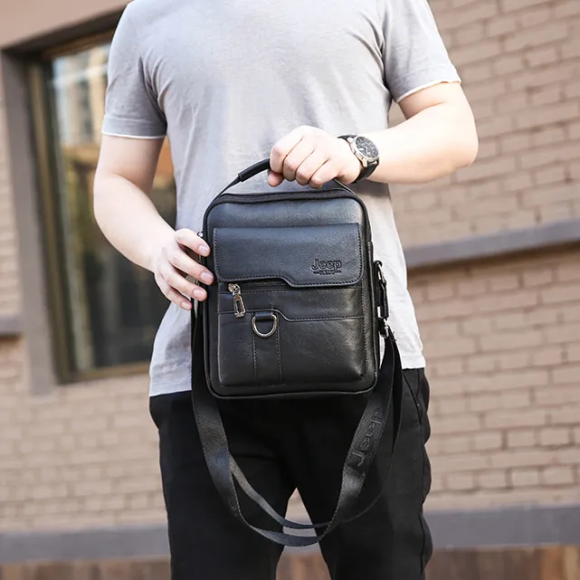 JEEP SPIRIT 1941 ESTD Men's Briefcase Business One Shoulder Crossbody Bag  Horizontal Bag | Lazada Singapore