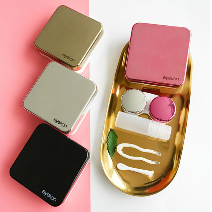 female-portable-lovely-box-with-container-colored-case-reflective-lens-contact