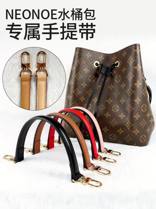 Suitable for lv neonoe bucket bag exclusive bag strap accessories handle  leather hand strap hand carry color-changing shoulder strap