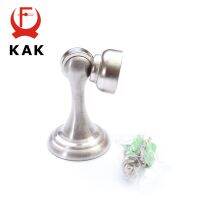 KAK Stainless Steel Magnetic Sliver Door Stop Stopper Holder Catch Floor Fitting With Screws For Bedroom Family Home Etc Decorative Door Stops