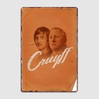 Johan Cruyff Netherlands โปสเตอร์โลหะแผ่นเหล็กสำหรับคลับบ้านบาร์ถ้ำถ้ำโล่ดีบุกคลาสสิกตกแต่งผนังห้องโปสเตอร์ Shots