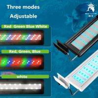 hot【cw】 20cm—60CM Super LEDs Aquarium Lighting Aquatic Extensible Clip on Lamp 110v-240v