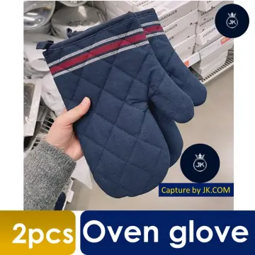 RINNIG Oven mitt, gray - IKEA