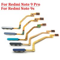 เครื่องสแกนลายนิ้วมือสำหรับ Xiaomi Redmi Note 9 Pro / Note 9S ปุ่มโฮมสายเซ็นเซอร์ตรวจจับกุญแจคืนลายนิ้วมือ