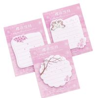 Ellen Brook Cute Flamingo Pig Sticky Note Creative Notepad Memo Pad Office Supply School Stationery Pink Sakura Kawaii Stickers