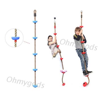 OMG* Jungle Gym Climbing Rope with Platforms and Disc Swing Seat Fitness Swing Set
