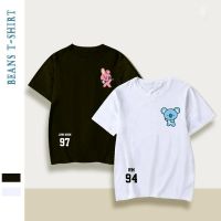 【New】เสื้อยืดลำลอง พิมพ์ลาย BTS kpop