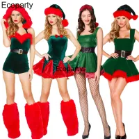 【Approving】2021เครื่องแต่งกายคริสมาสต์สำหรับผู้หญิงเซ็กซี่ต้นไม้ Santa Cosplay สีเขียวหลอดใส่ลิปกรอสเปล่าชุดเดรสเทศกาลเวทีชุดเชียร์ลีดเดอร์