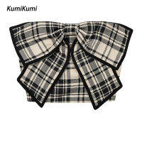 KUMI ฉบับภาษาเกาหลีของเสื้อเอวลอยผู้หญิงย้อนยุคลำลองระบายอากาศ