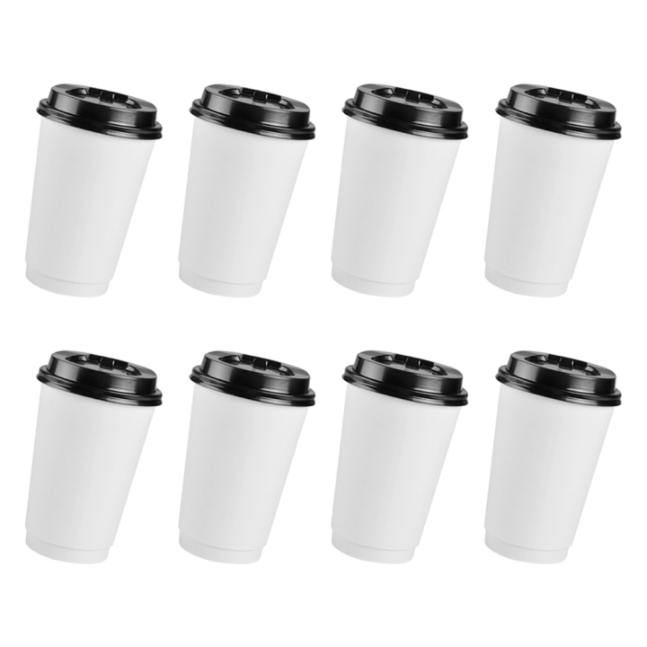 ฝากระดาษกาแฟถ้วยเดียว50ชั้นกระดาษ-go-ฝา-takeaway-ฉนวนถ้วยถ้วยกาแฟ-pcs-takeaway-ถ้วย