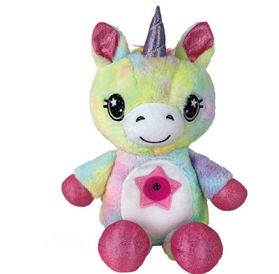 Unicorn Bear Plush Toy Star Dream Light Star Projector Fairy Light Birthday Party Kids Bedroom Decor Christmas Gifts Belly Lamp