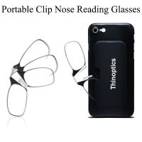 Portable Ultra-thin Clip Nose Reading Glasses Unisex legless Nose Clip Ultra Thin Hyperopia Eyeglasses With Original Box 3.0