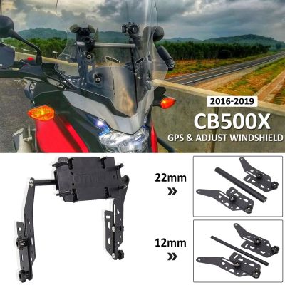 CB 500 X GPS รถจักรยานยนต์ตัวยึดโทรศัพท์และที่ยึดกระจกหน้ารถปรับได้ชุดสำหรับฮอนด้า2017 2018 2019