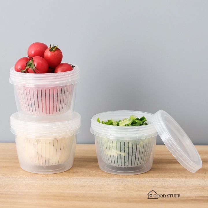 vegetables-sealed-keeper-fresh-storage-box-with-drain-basket-kitchen-refrigerator-draining-crisper-strainers-bowl
