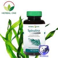 Herbal One Spirulina 100 Capsules เฮอร์บัลวัน สาหร่ายสไปรูไลน่า อ้วยอันโอสถ