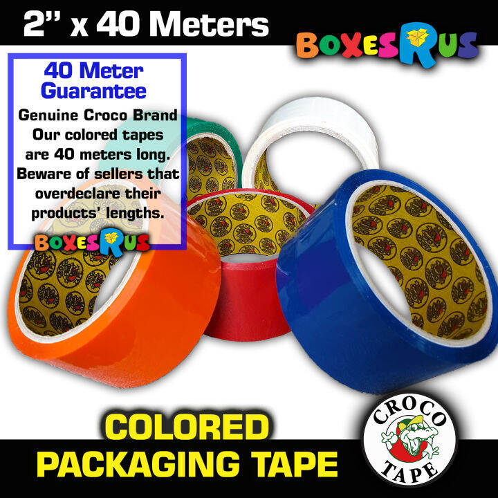 Colored Tape packaging stationary tape 2 inches x 40 meters 5 different