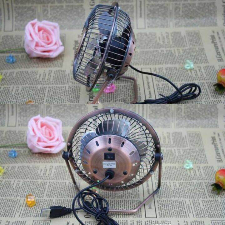 mini-usb-table-desktop-personal-fan-computer-heat-dissipation-adjustable-high-compatibility-metal-design-antique-quiet-home