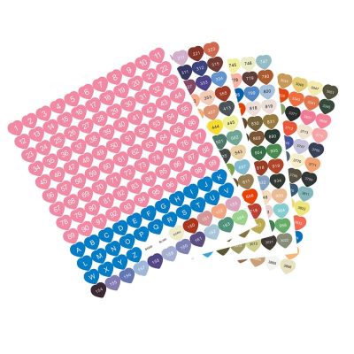 hot！【DT】﹊  DMC Colors Number Label Stickers for Painting Storage Mosaic Beads Organizer Bottle and