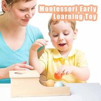 Toddler Learning Toy Busy Edition Wooden Infant Object Permanence Box Color Baby Ball Drop Play Montessori Toys Gift For Baby
