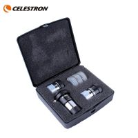 Celestron ASTROMASTER ชุดอุปกรณ์เสริม1.25 ”รวมเลนส์บาร์โลว์2X 6มม. เลนส์ตาเคลลเนอร์15มม. #25 # ตัวกรอง80A ตัวกรองดวงจันทร์