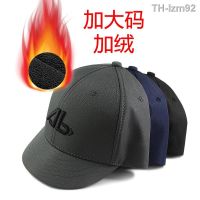 ? หมวกเบสบอลแฟชั่น Short brim hat man winter with short hair head circumference baseball cap equestrian