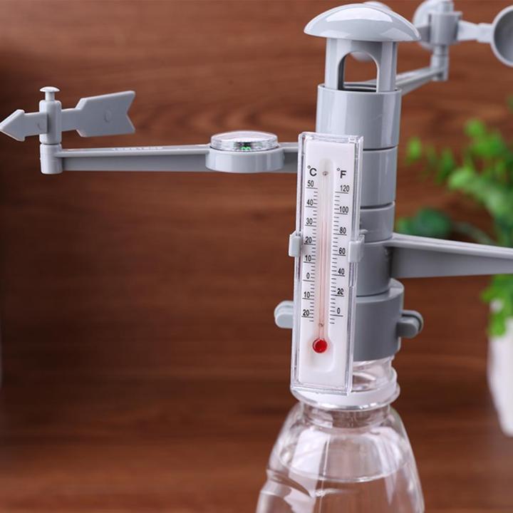 10pcs-weather-station-รุ่นวิทยาศาสตร์การทดลองฟิสิกส์ของเล่นตัวต่อสำหรับเด็กอุปกรณ์ช่วยสอนการทดลองวิทยาศาสตร์