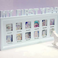 DIY Combination Photo Frames 0-12 Month Baby MY FIRST YEAR Pictures Display Plastic Photo Frame Kids Growing Memory Gift BDF99