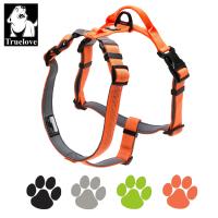 Truelove Pet Harness Adjustable No-Pull 3M Reflective Nylon with Collar Leash LED Light Neoprene Padded Hiking Running TLH6171 Collars