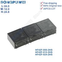 Free shipping 20Pcs Relays 5V 12V 24V DC HF42F -005 012 024 -2HS 5A 6Pin 250VAC FTR-F4AK024T F4AK024T HF42F-012-2HS Original new