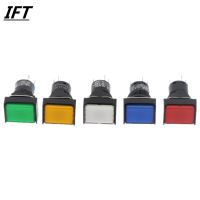 Momentary Push button Switches LA16J 11D DC 6V 12V 24V 220V Rectangular button with light 5 pins 16MM self return