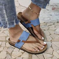 Summer Beach Flat Ladies Shoes Casual Women Flat Platform Sandals Mid-heel Shoe Flower Shoes Flip-flops Sandals Large Size 35~43