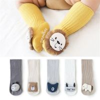 Baby Socks Floor Non-slip Cotton Cartoon Newborn Socks 3D Lion/bow 2020 Autumn Winter Baby Girls Boys Soft Warm Cute Boots