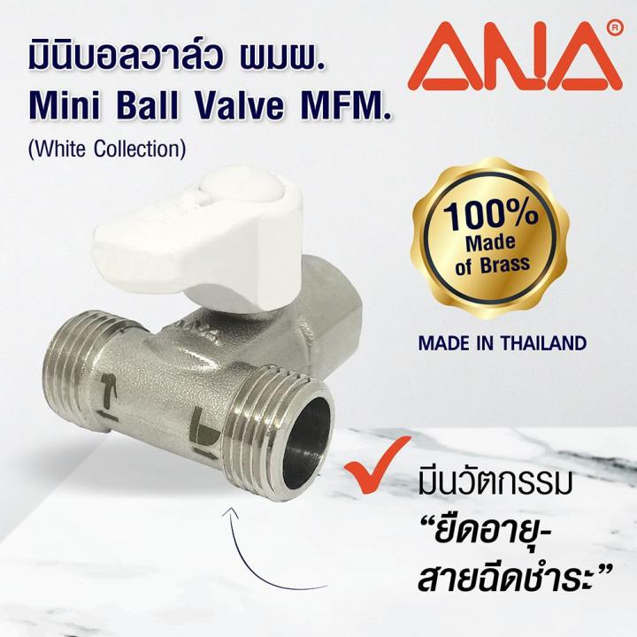 มินิบอลวาล์ว-mfm-ana-1-2-นิ้ว-สีขาวmini-ball-valve-ana-mfm-1-2-white-คุ้มที่สุดแล้วจ้า