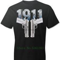 ราคาถูก【】1911 colt handgun pro gun 2nd a d เสื้อยืดลําลองสําหรับผู้ชายเหมาะกับการเล่นฟิตเนสS-5XL