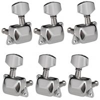 6 PCS สายกีตาร์ Tuning Pegs จูนเนอร์กึ่งปิดหัวเครื่องจูนเนอร์สำหรับกีตาร์ไฟฟ้าพื้นบ้านอะคูสติกกีตาร์ Tuning Pegs 3L 3R-DFDAG STORE