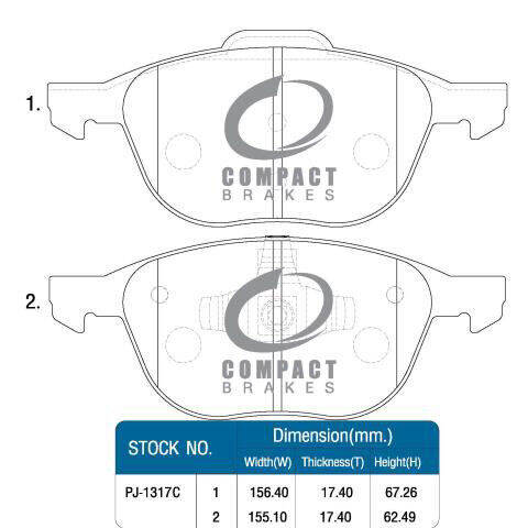 compact-breaks-ผ้าเบรคหน้า-chevrolet-sonic-ltz-1-4-ls-lt-1-6-lt-ltz-ปี-2012-on-spin-ltz-1-5-at-ปี-2014-on-dcc-1337