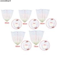 ไนล่อนดักพับได้ตาข่ายทรงสี่เหลี่ยมขนมเปียกปูน35/40/45/50/60ซม. สวิงช้อนข่ายจับปลาไนลอนพับได้อุปกรณ์ตกปลา