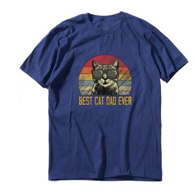 Oversized Mens T Shirts Best Cat Dad Ever Funny Unisex Tops  Tees Tops Tees Mens Top T Shirts Popular XS-6XL