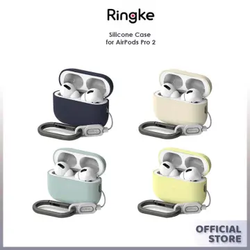 Ringke Hinge [Anti-Yellowing Material] Compatible with AirPods Pro 2 Case,  Sturdy Solid Transparent Cover Designed for AirPods Pro 2nd Generation Case