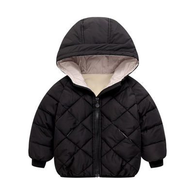 Warm Boys Jacket Winter Cotton Thick Plus Velvet Hooded Outerwear For Boy Coats Kids Christmas Birthday Present Clothes