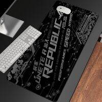 แล็ปท็อป As us Rog Black Mouse Pad เครื่องเกมคอนโซล High Definition Custom Keyboard Pad แผ่นรองโต๊ะ As us Soft Laptop แผ่นรองเมาส์ยางธรรมชาติกันลื่น