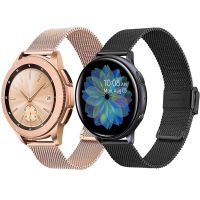 hengilcevwf494 Business Replacement Mesh Strap 18mm 20mm 22mm for Samsung Galaxy Watch 42mm 46mm SM-R800 SM-R810 Rose Gold Metal Strap Band